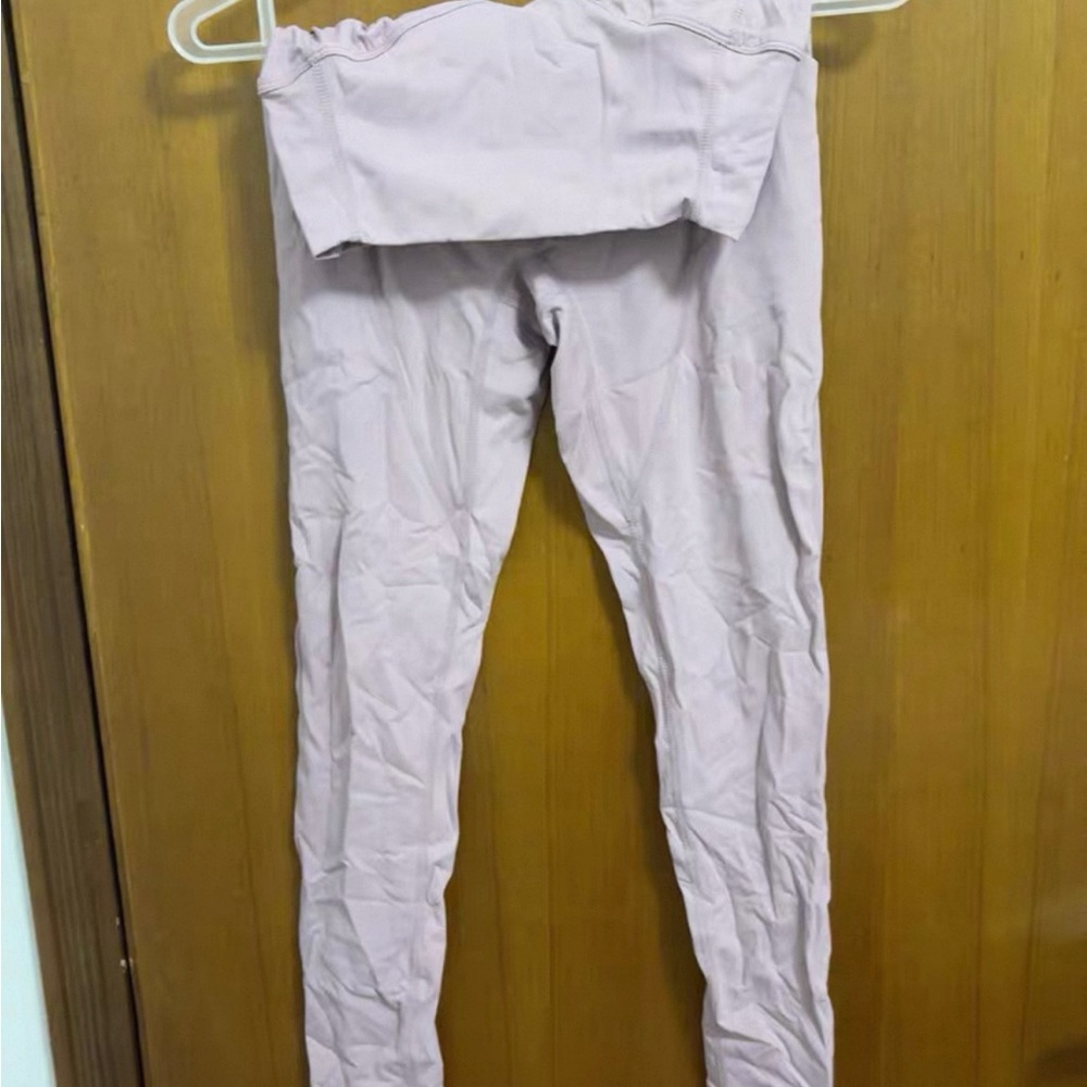 Pink Strapless Top and Leggings Set